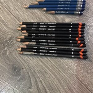 Lot Vintage Drawing Sketch Pencils Supplies General Pro Art DERWENT Yoobi Loft